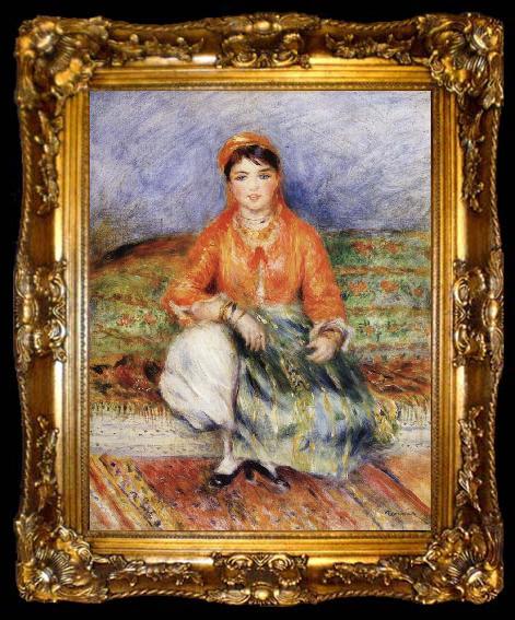 framed  Pierre Renoir Algerian Girl, ta009-2